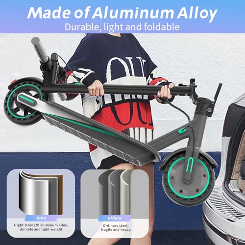 Electric Scooter with 8.5" Honeycomb Tire, Foldable Aluminum Alloy E-Scooter O55759