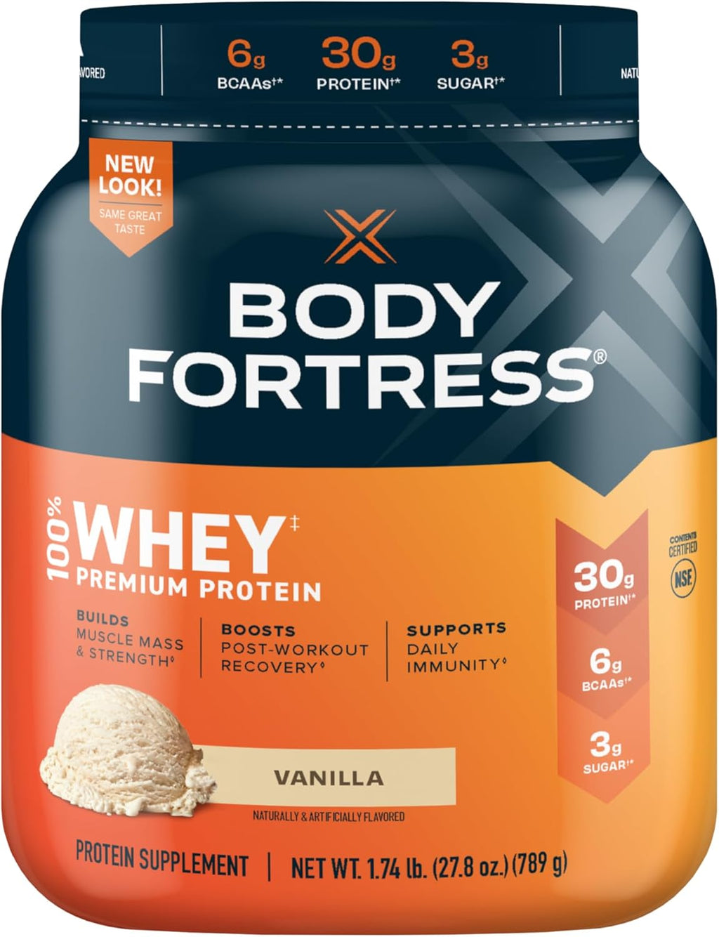 100% Whey Vanilla 1.74lbs & Whey Protein Vanilla Cream 1.8lbs L1293