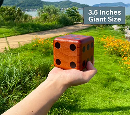 Giant Wooden Yard Dice, Set of 6 E19447