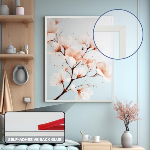 9.8Ft Peel and Stick Flexible Waterproof Wall Trim Silver N2190