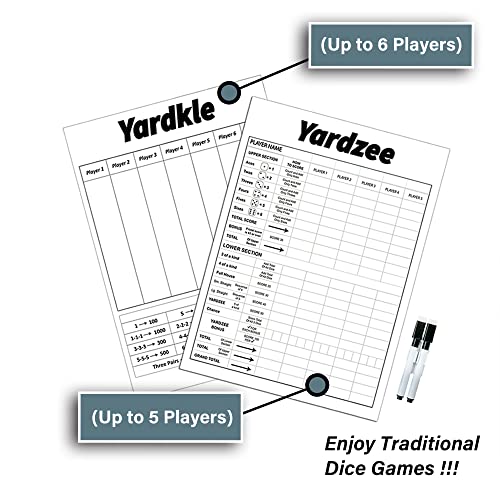 Giant Wooden Yard Dice, Set of 6 E19447