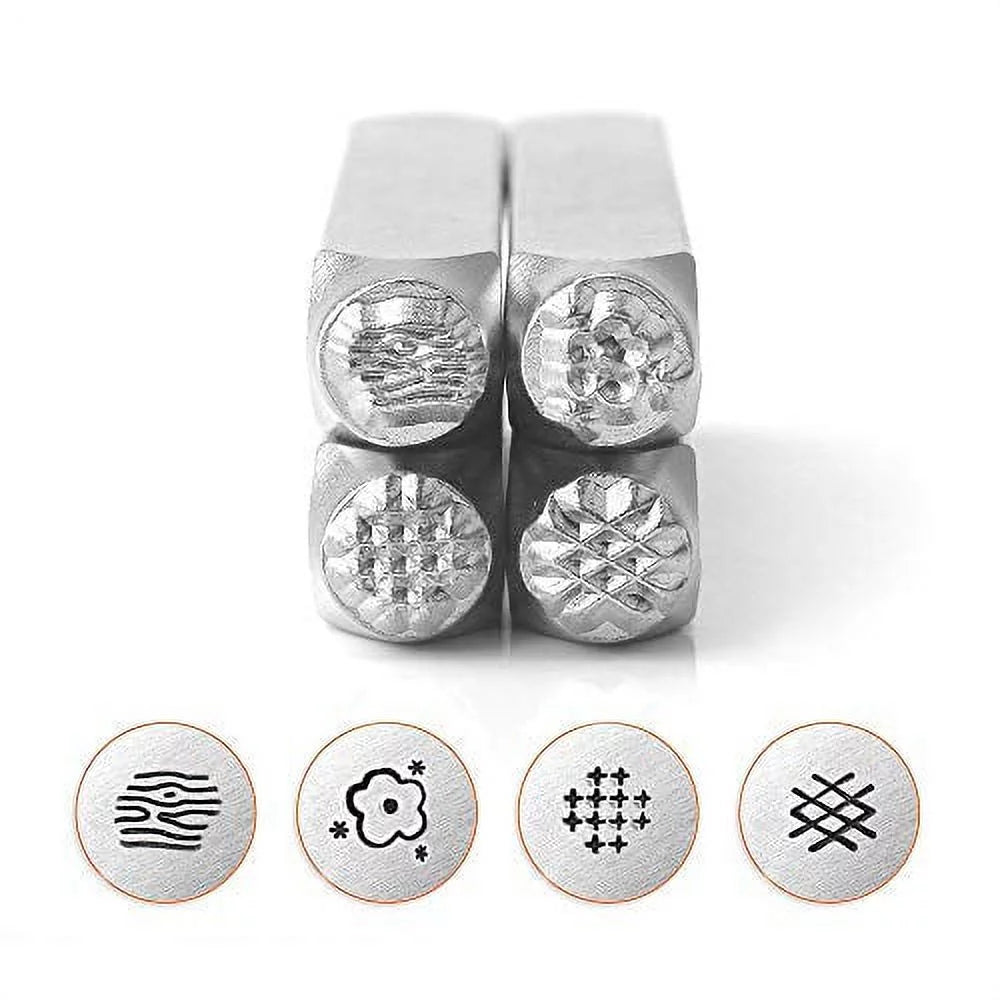 Metal Jewelry Stamps, Texture Designs Metal Stamp Pack W979534