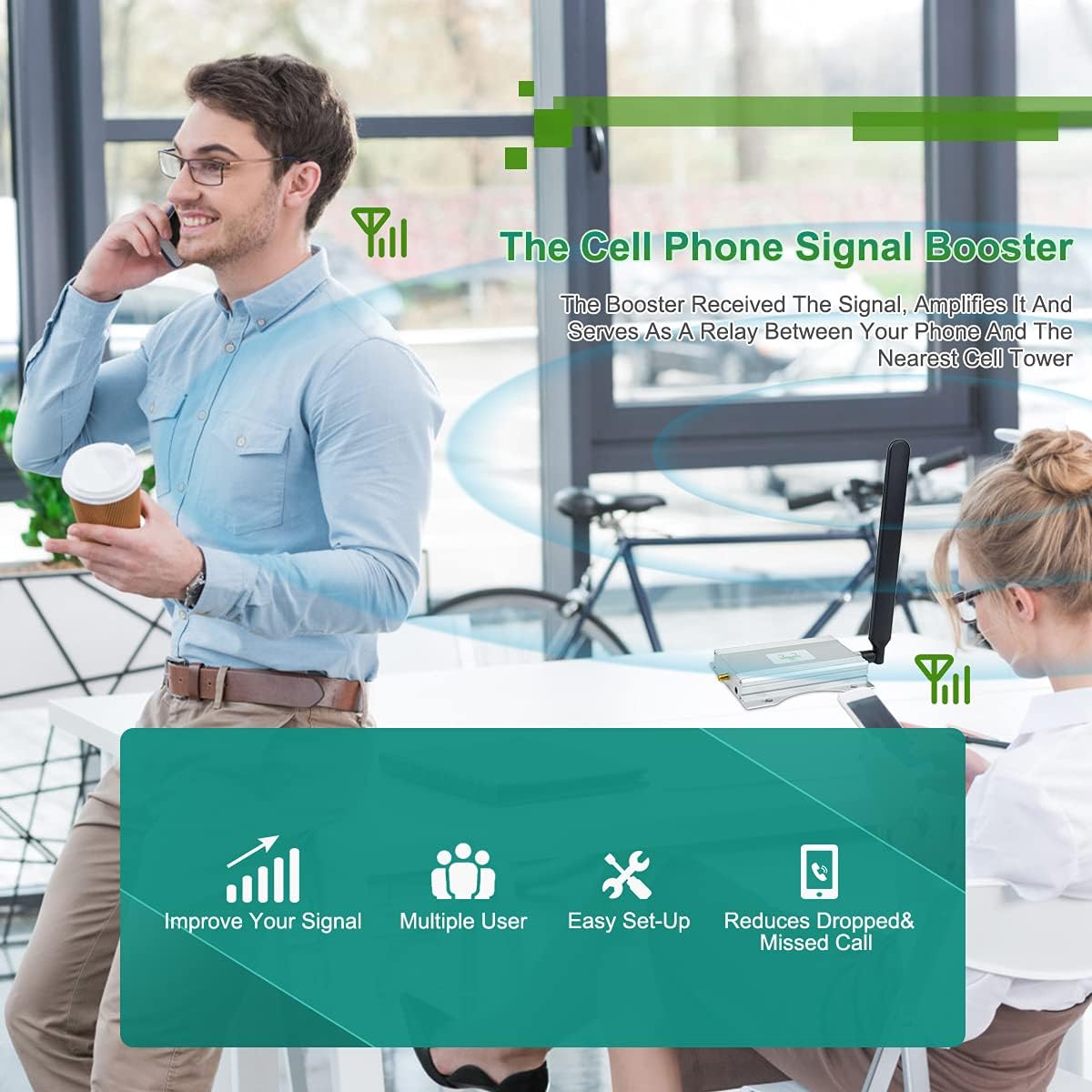 Cell Phone Signal Booster 5G 4G LTE Band12/17 for Home K69175