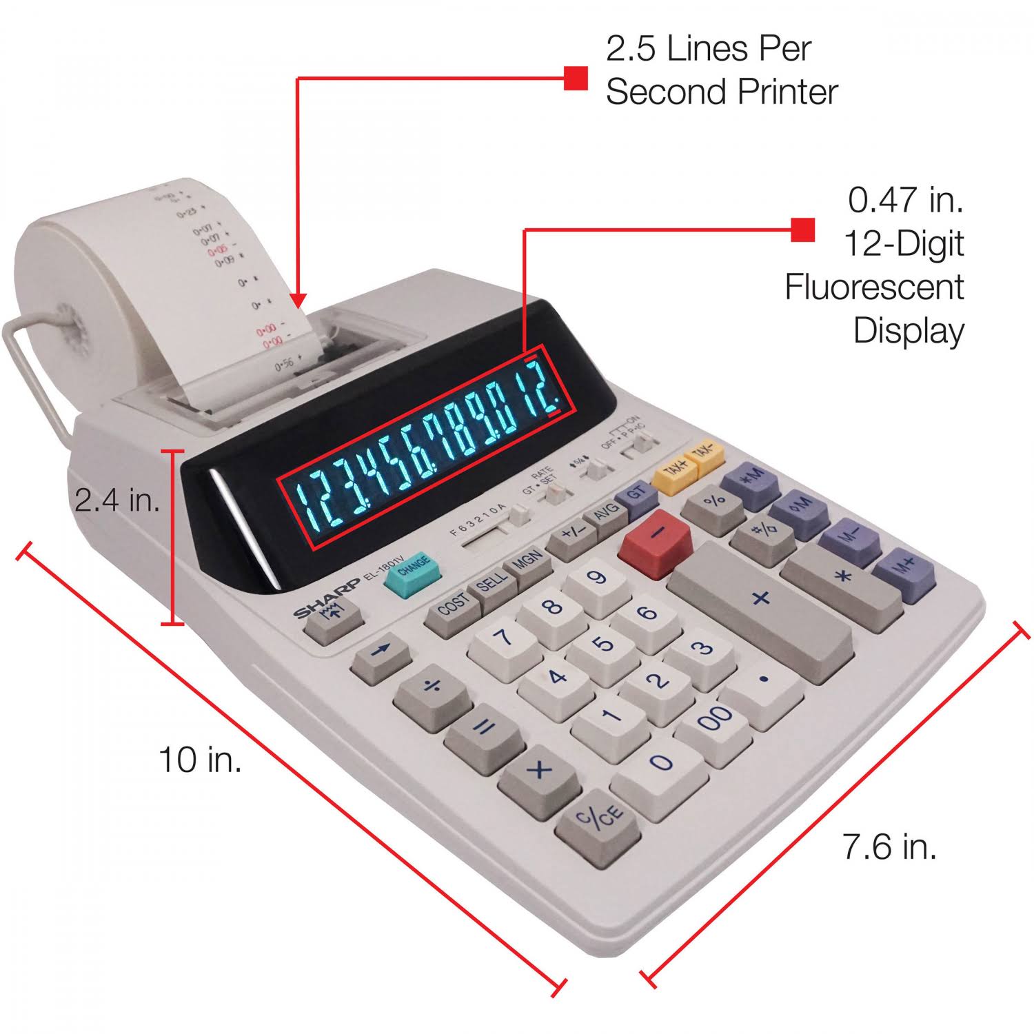 12 Digit Printing Calculator R34438