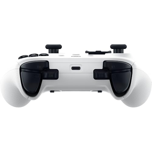 White Wireless Gaming Controller with 6 Remappable Buttons I32140
