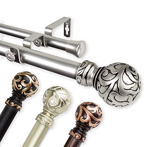1" Gold Double Curtain Rod M21356