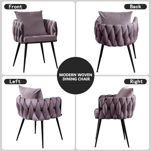 Blue Velvet Set of 2 Dining Chairs with Metal Legs S75291