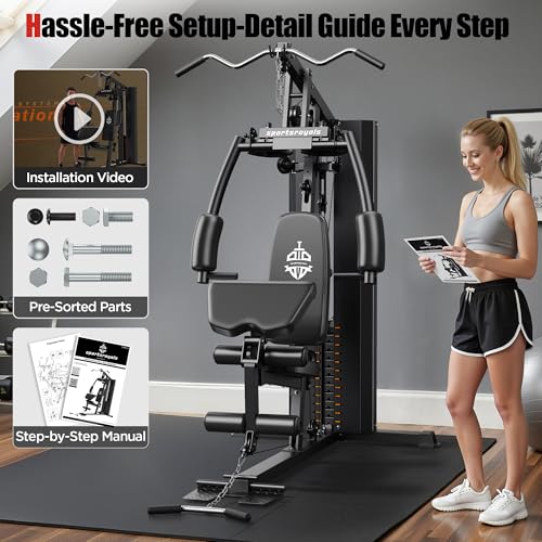 154LBS Weight Stack Multi Home Gym Station V55314