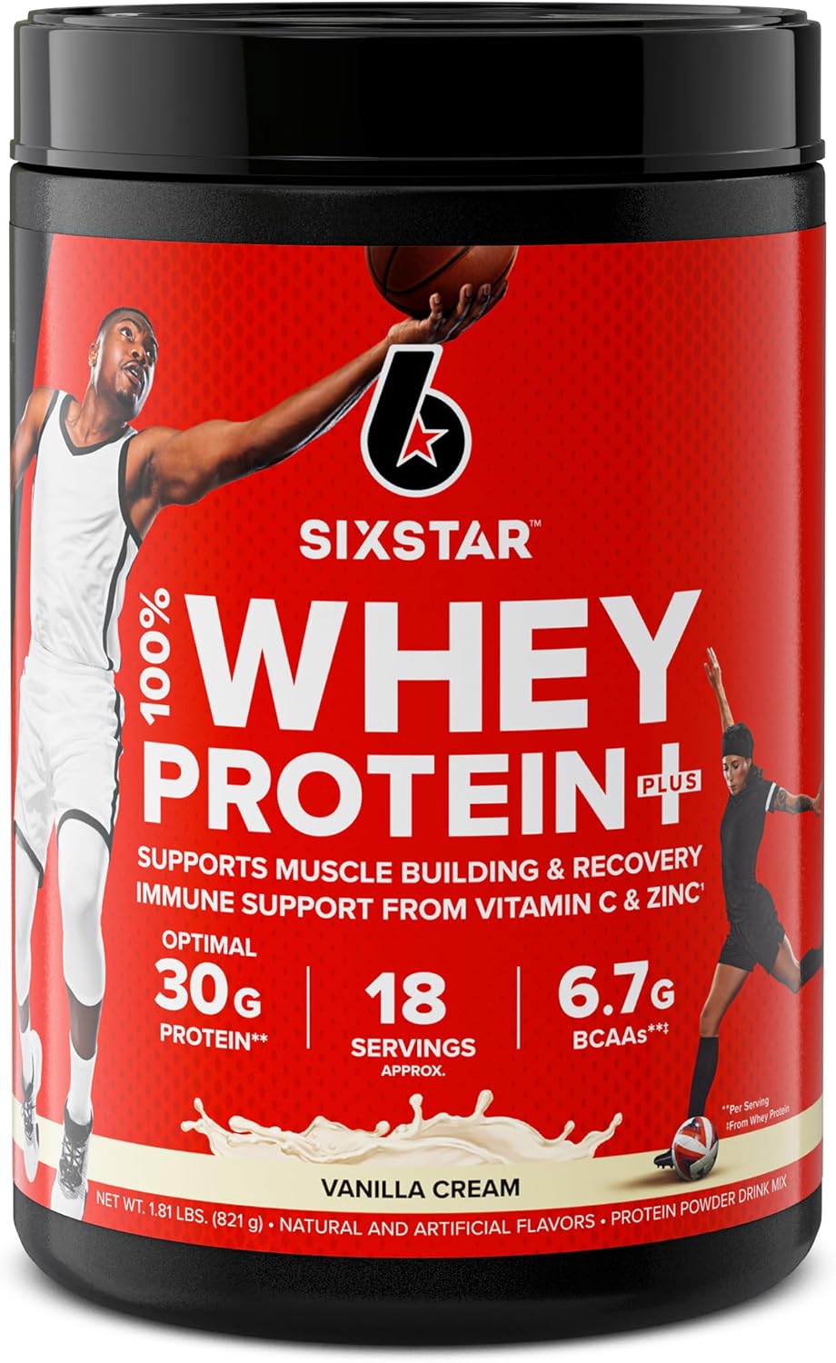100% Whey Vanilla 1.74lbs & Whey Protein Vanilla Cream 1.8lbs L1293