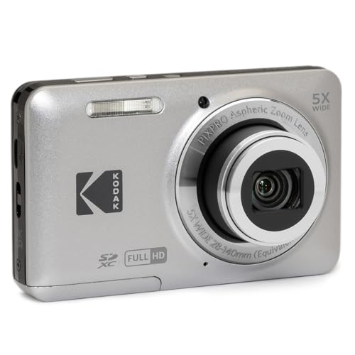 16MP Digital Camera 5X Optical Zoom 28mm Wide Angle 1080P Full HD Video 2.7" LCD (Blue) S128