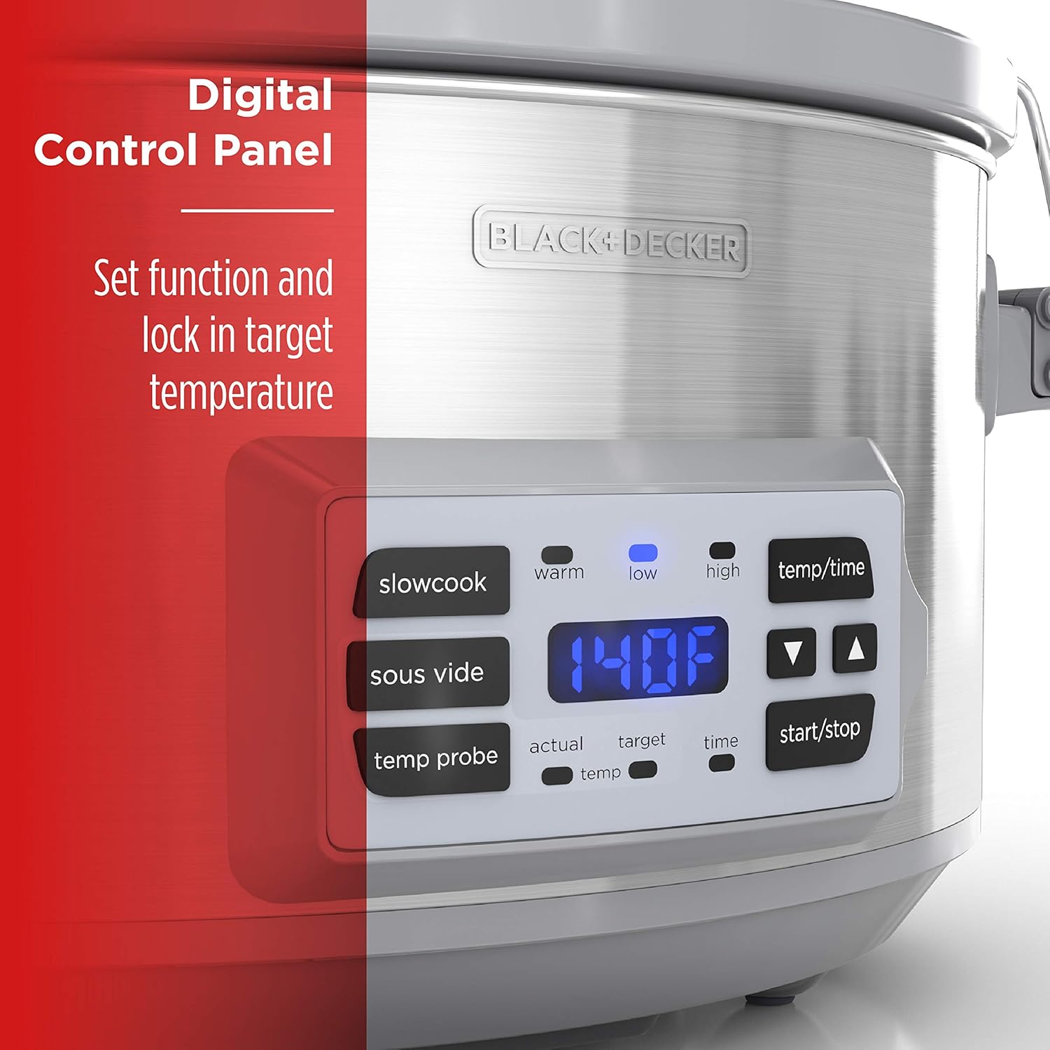7-Quart Digital Slow Cooker with Locking Lid D12238