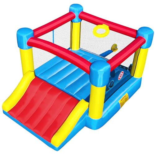 6.7'x8.4' Inflatable Bounce House with Slide N2711