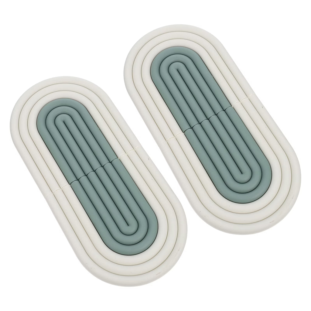 4 Pcs Anti-slip Kitchen Pot Pads Green Z876