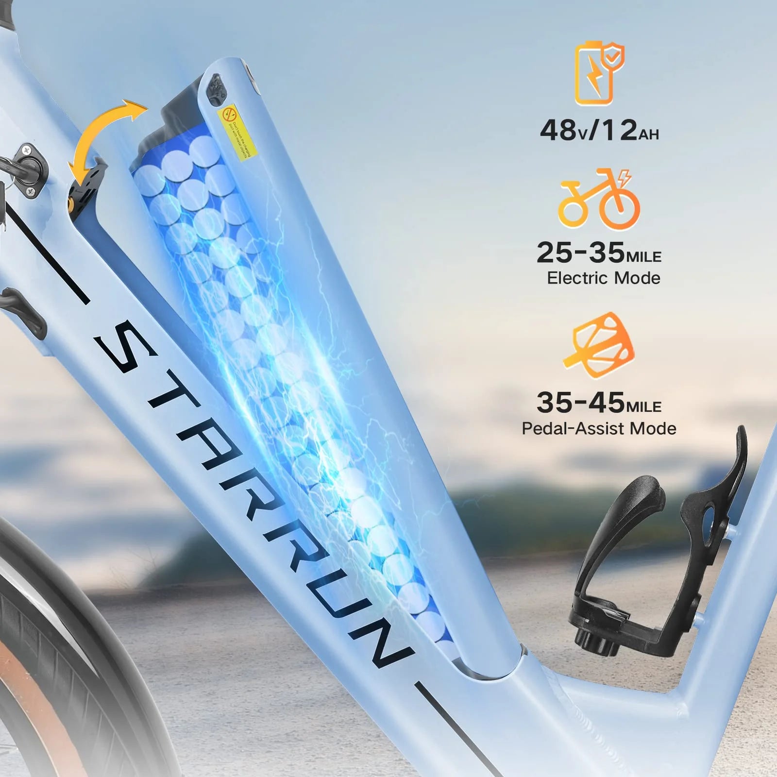 500W 48V 12Ah 7 Speed 26'' Electric Bicycle T9685