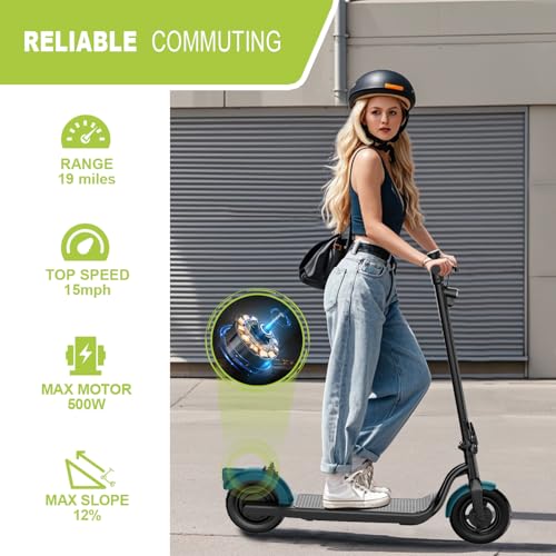 500W Motor 19 Mph 21 Miles 10" Tires Foldable Electric Scooter F57993