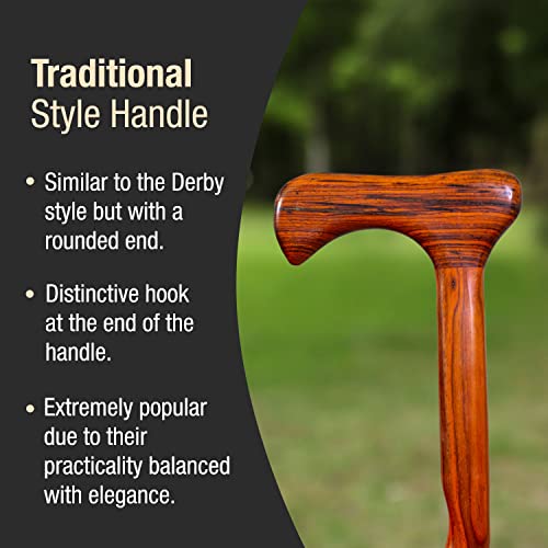 Twisted Oak Wood Walking Cane, 37" Q5794