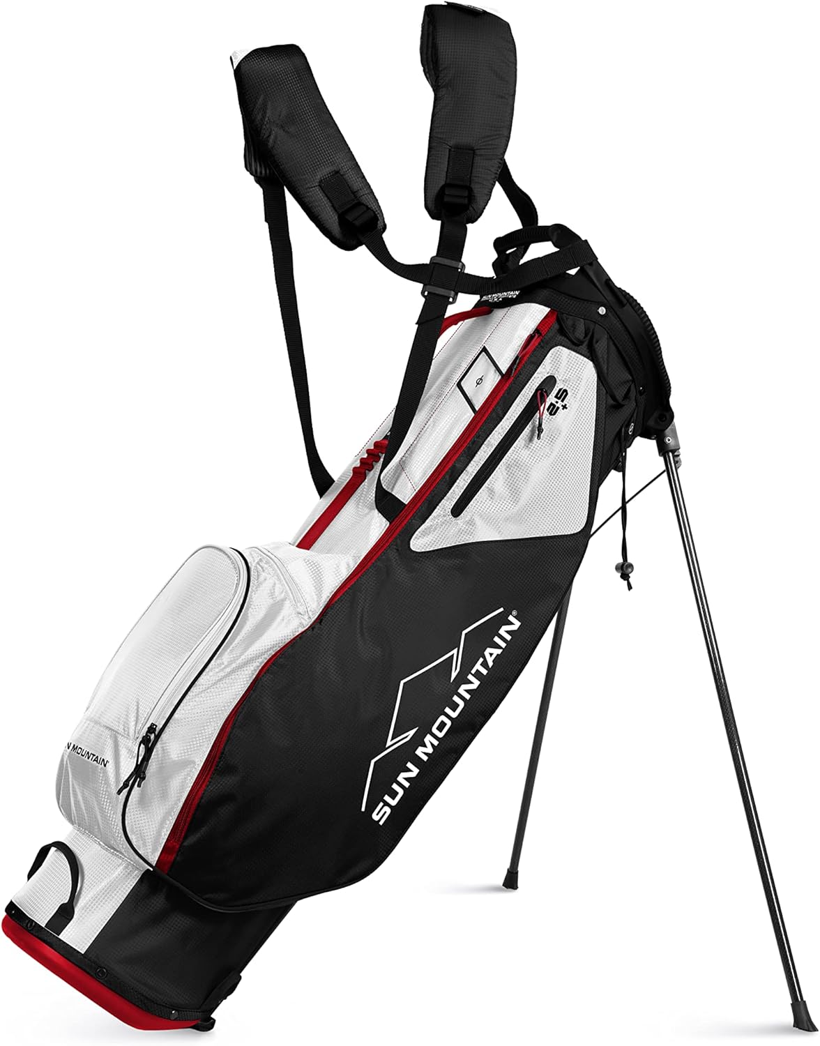 2.5+ Stand Carry Golf Bag (Black White Red) W192267