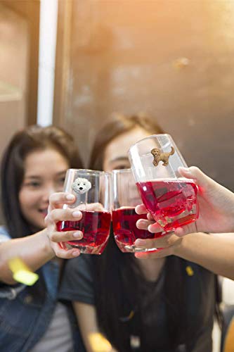 Set of 6 Dog Wine Charms for Stemless Glasses U3600