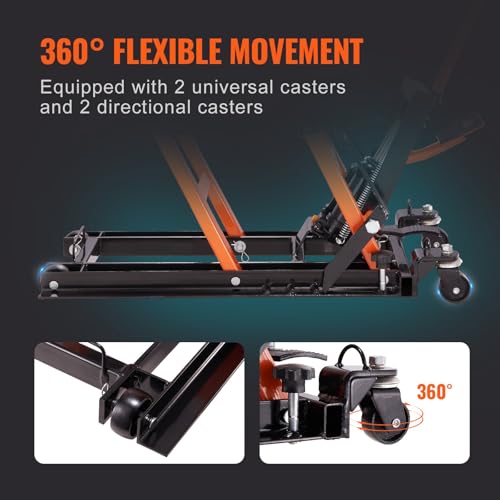 1500 LBS Hydraulic Scissor Motorcycle Jack Stand with 4 Wheels I48004