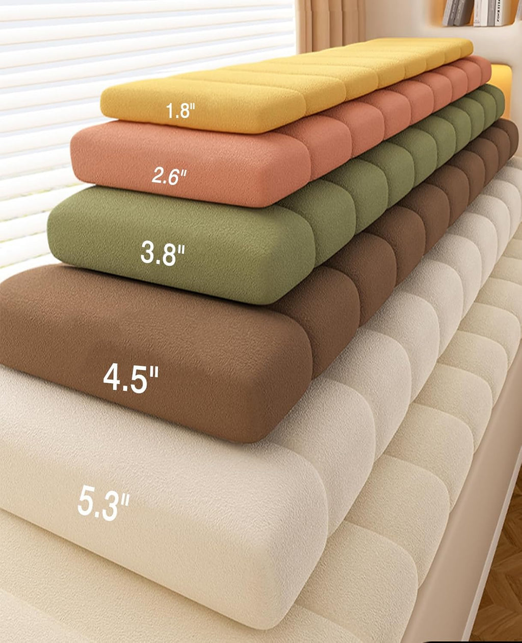 Anti-Cat Scratch Waterproof Non Slip Thickened Window Seat Cushion B7496