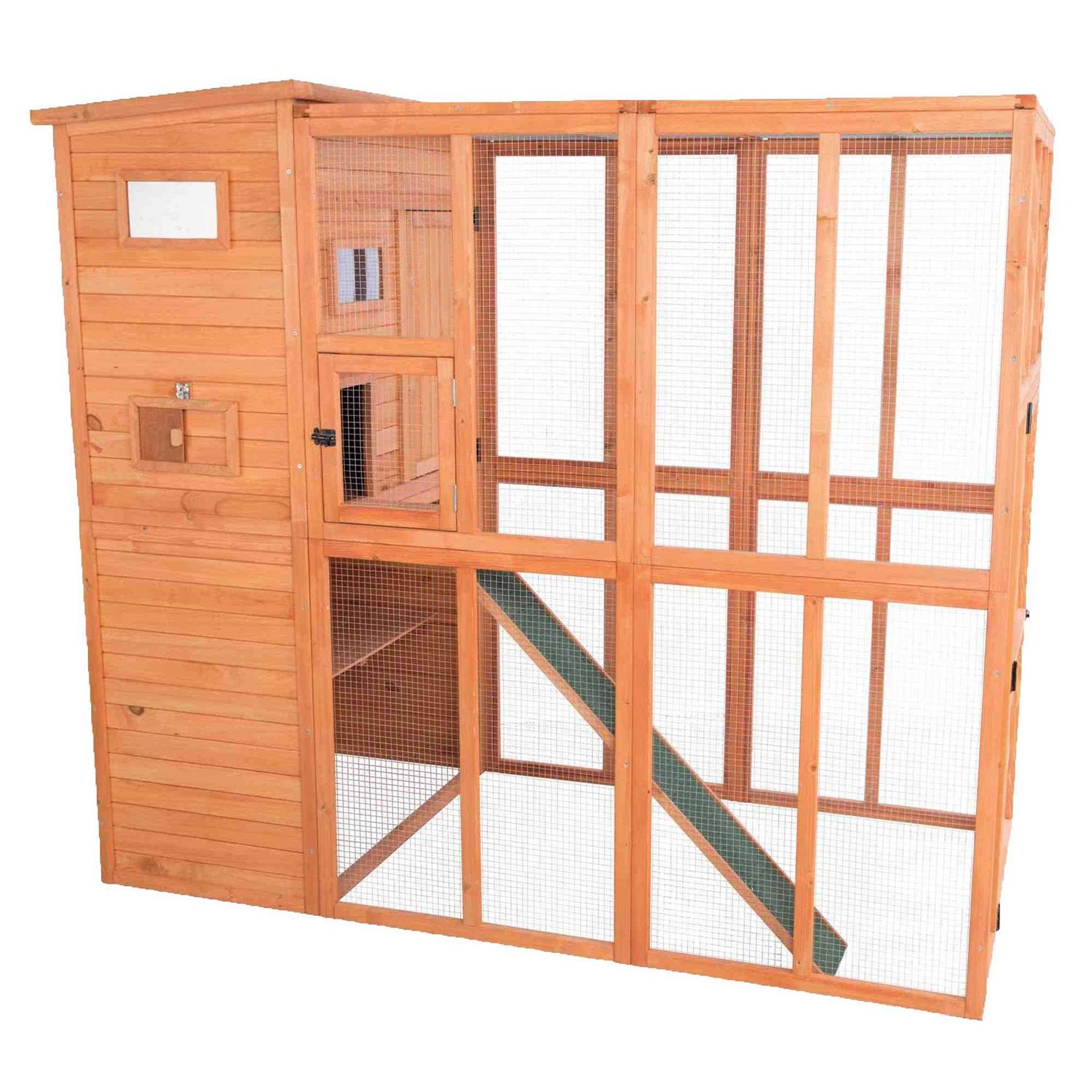 Wooden Outdoor Cat Run M7406