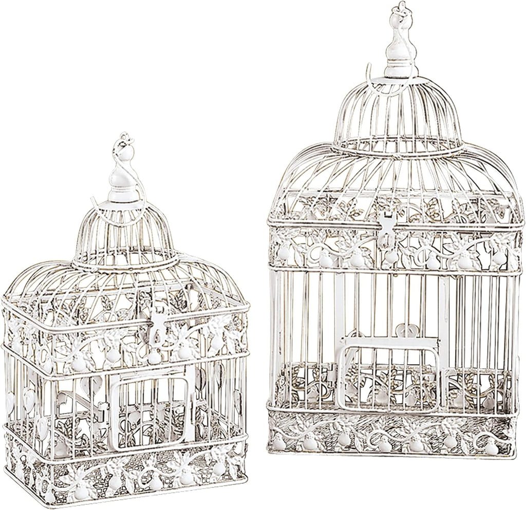 White Metal Birdcage B69511