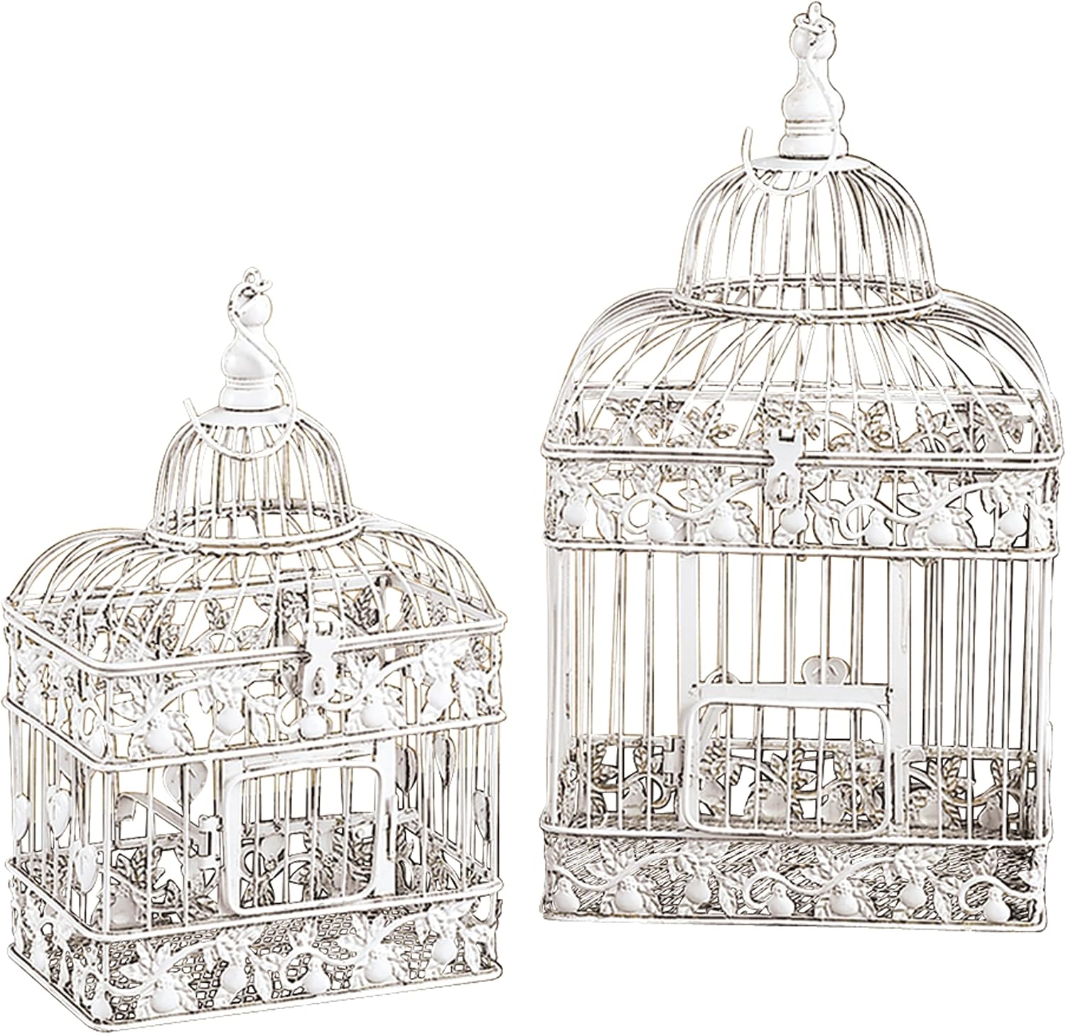 White Metal Birdcage B69511