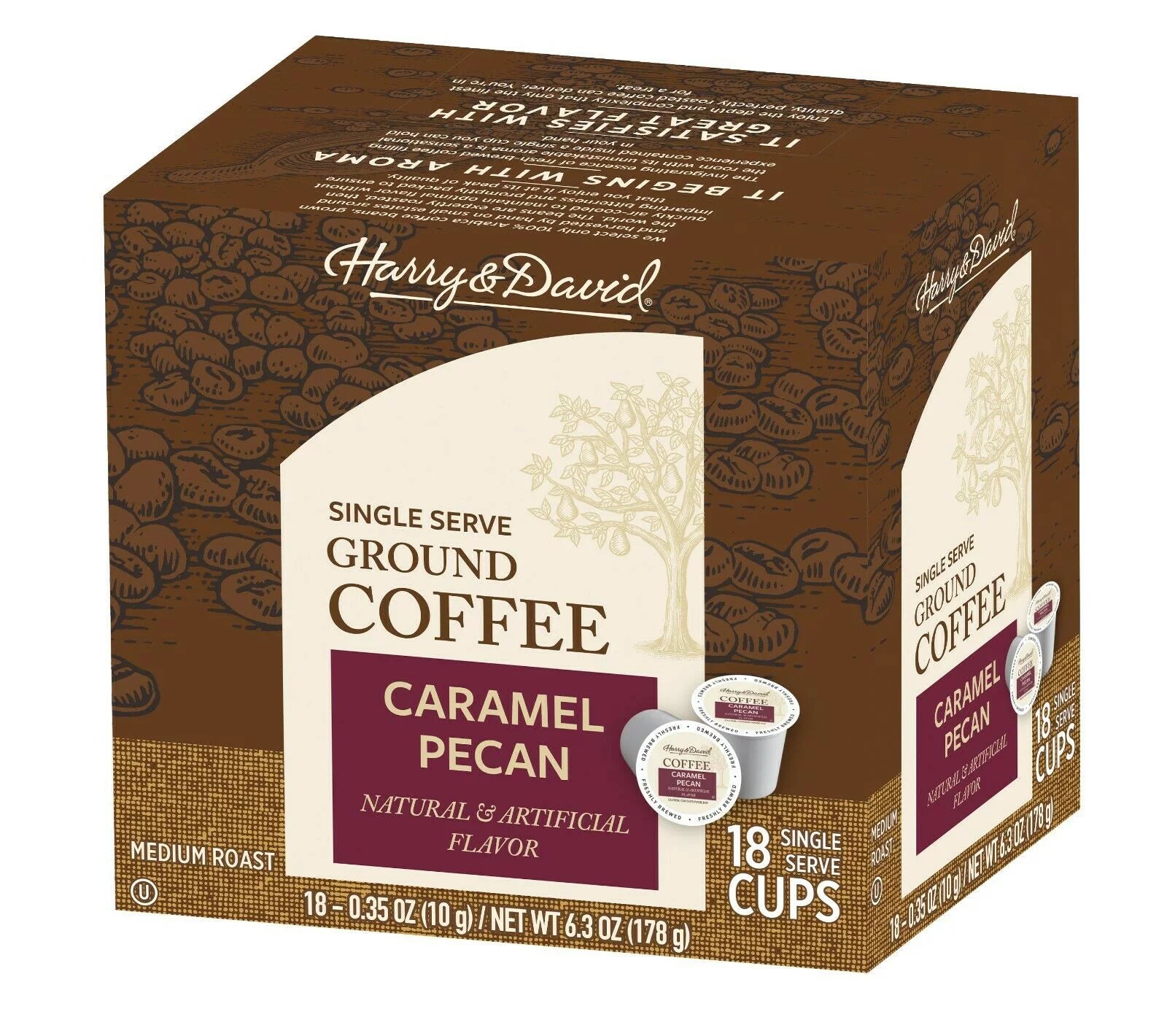 Coffee Combo, Chocolate Cherry Decadence, Caramel Pecan 2/18 ct boxes I498