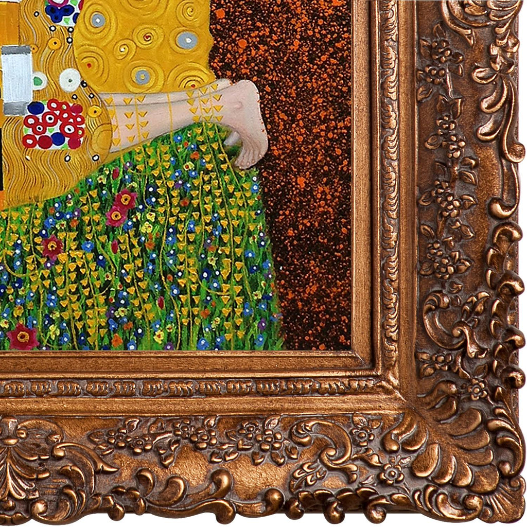 The Kiss Framed Hand Painted Oil on Canvas O168519