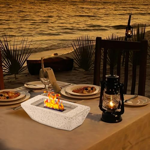 Concrete-Black 12.5" Portable Tabletop Fire Pit Bowl U184832