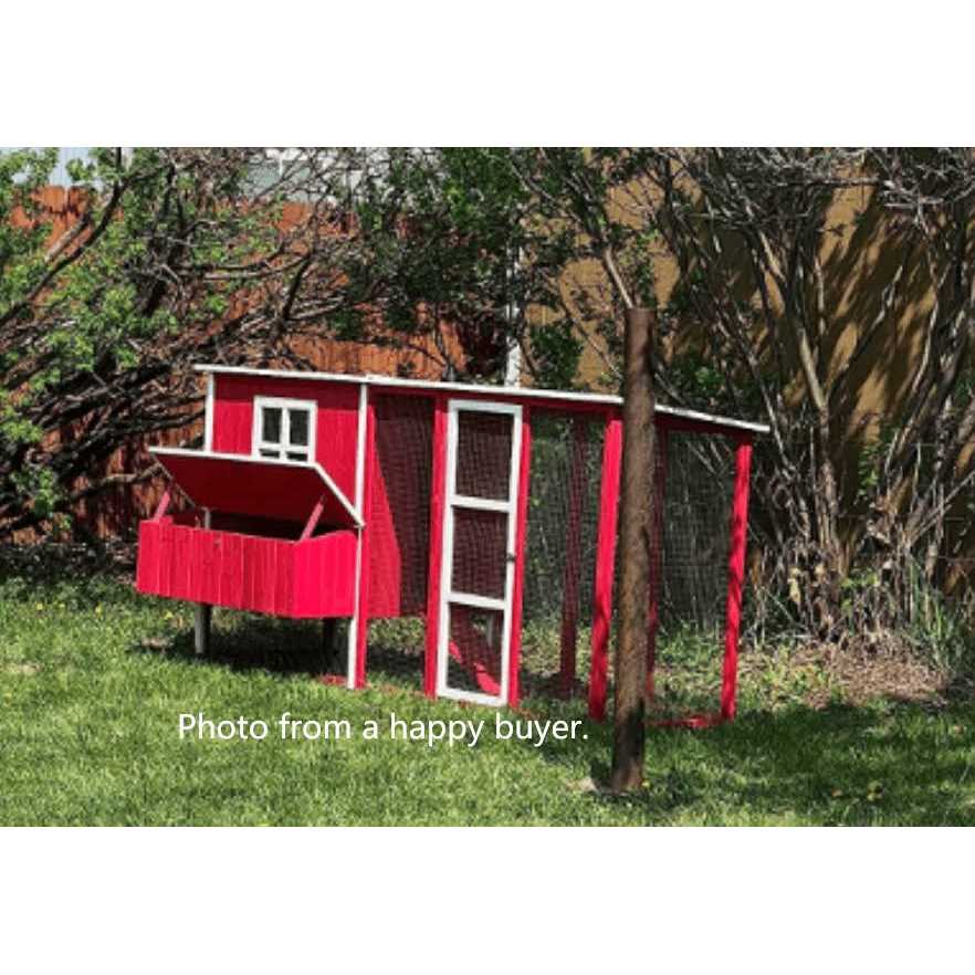 87 inch Wood Chicken Coop Hen House Run Nesting Box X995