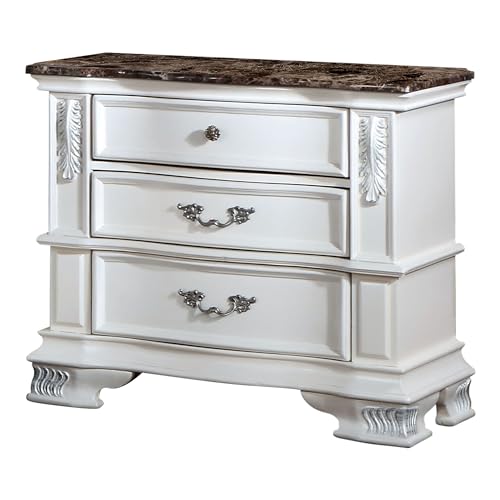 King-Size Wood 5-Piece Bedroom Set with Button-Tufted Headboard Y465550