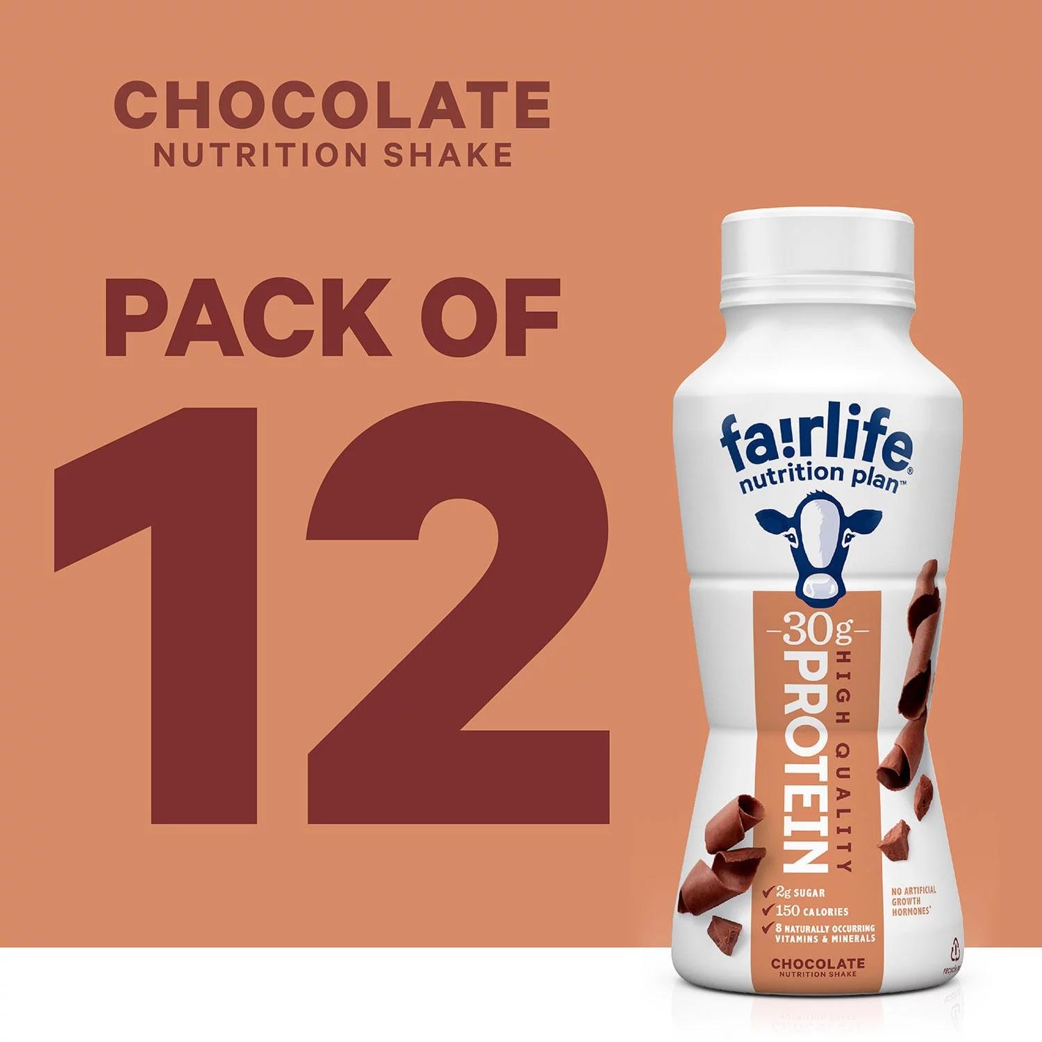 12 Pack 11.5 fl oz Chocolate Protein Shake O571