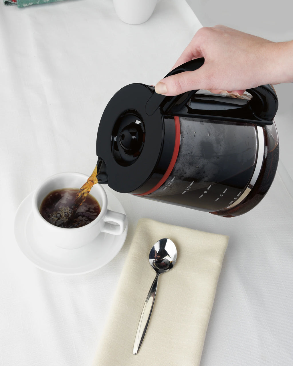 12 Cups Black Programmable Coffee Maker Q391