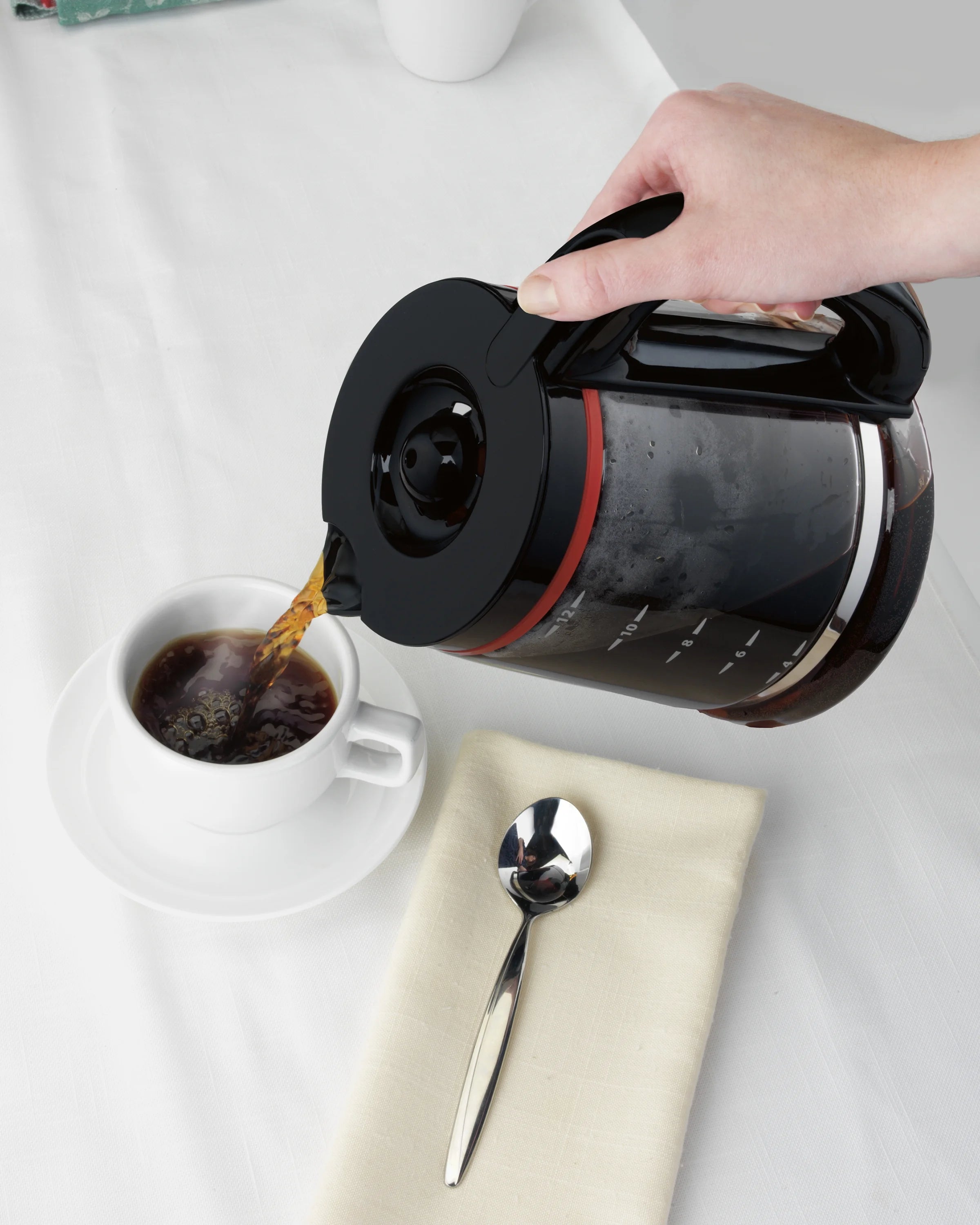 12 Cups Black Programmable Coffee Maker Q391