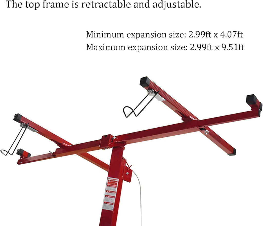 16FT Drywall Lift Rolling Panel Hoist Jack Lifter R879