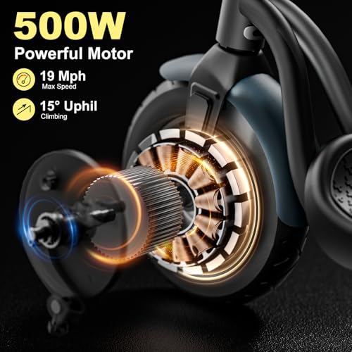 500W Motor 19 Mph 21 Miles 10" Tires Foldable Electric Scooter F57993