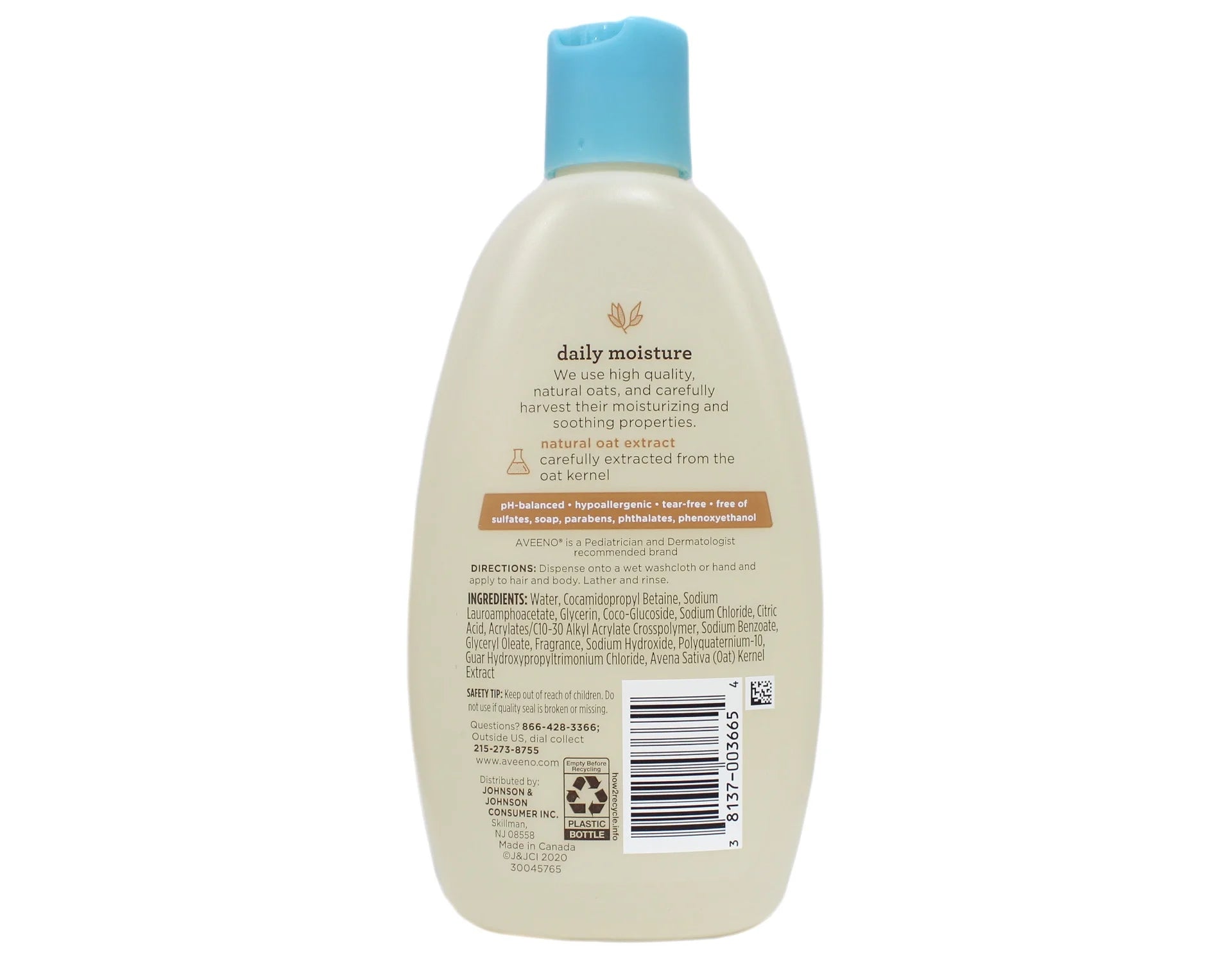 Baby Wash And Shampoo With Natural Oat Formula, Lightly Scented - 8 Oz, 2 Pack Z9754