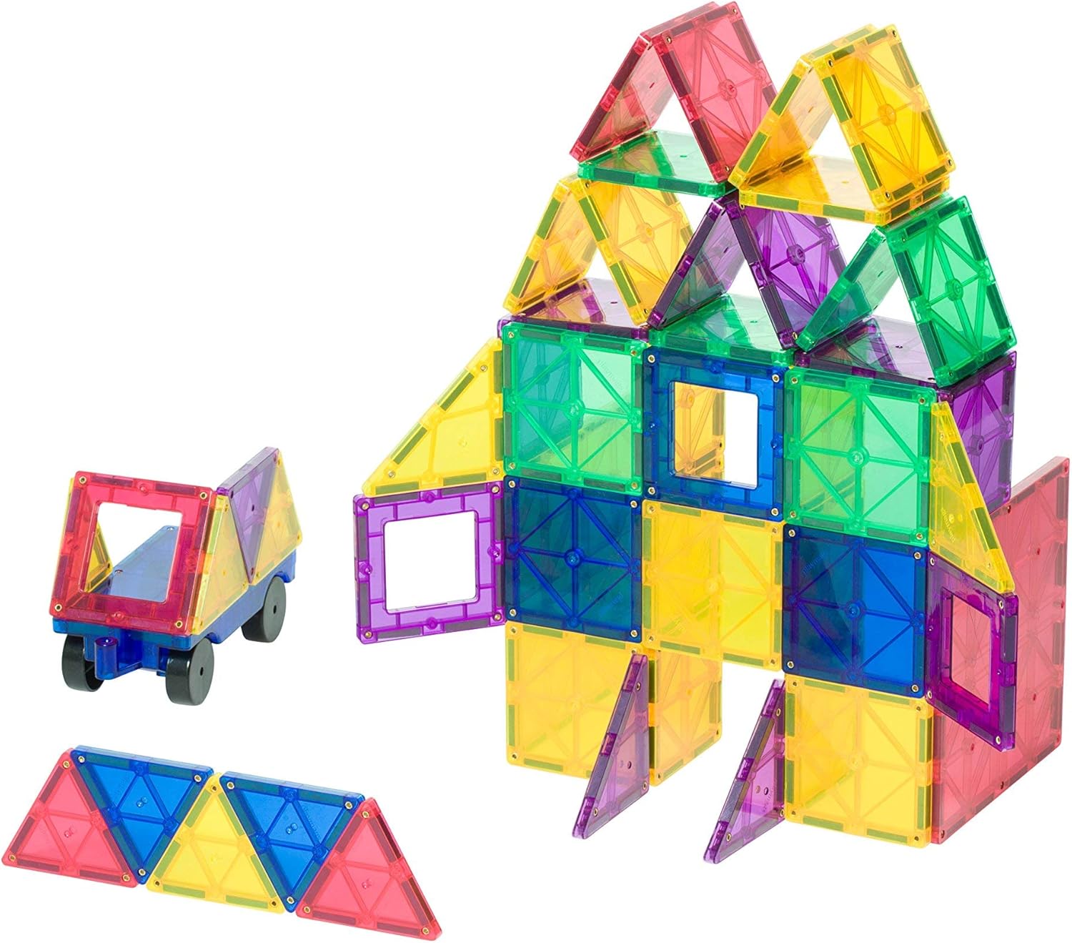 56 Pc Magnetic Tiles Building Set M8823