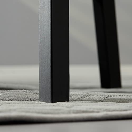 Black Wooden Cross Back Dining Chairs Set of 2 Z92526