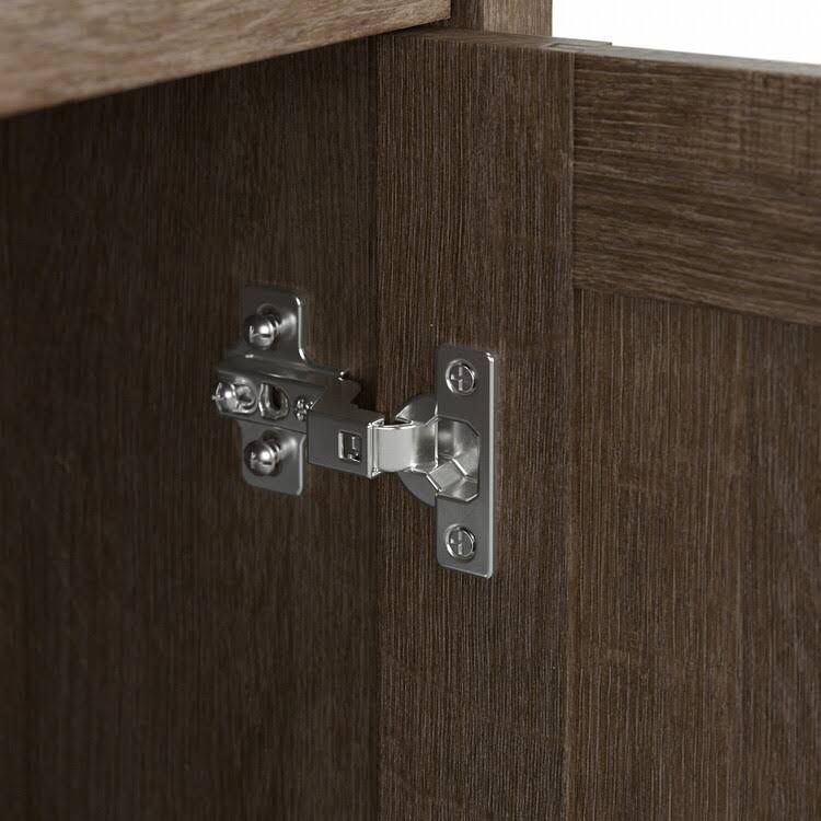 Ash Brown Tall Storage Cabinet with Doors P832438