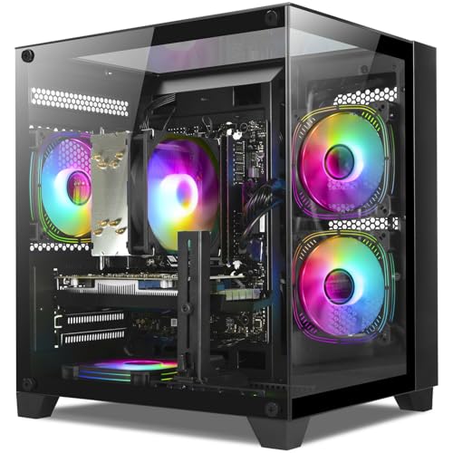 White Gaming PC Desktop with Ryzen 5 5500, GeForce RTX 3050 6GB, 16GB DDR4, 1TB NVME SSD E7660