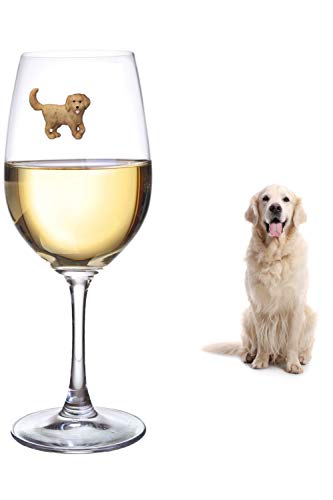 Set of 6 Dog Wine Charms for Stemless Glasses U3600