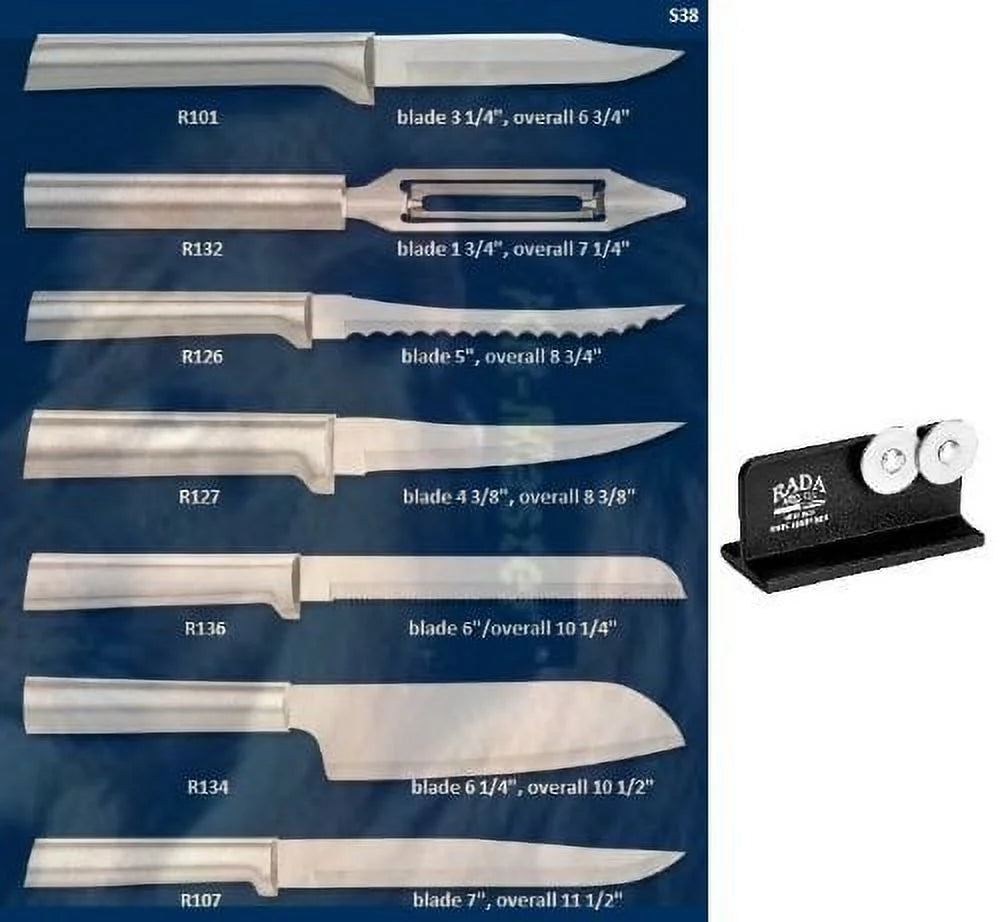 7 piece Cutlery Set with Knife Sharpener Y688