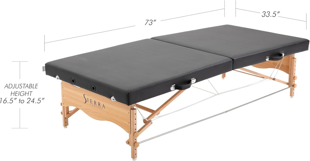 Black Low-Level Massage Table Q101303
