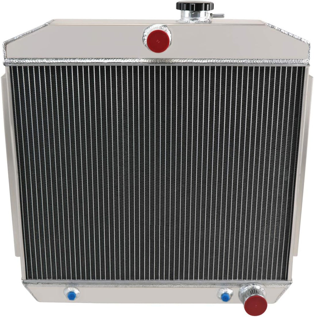 4 Row All Aluminum Radiator with Fan Shroud and Thermostat Relay Kit M4360
