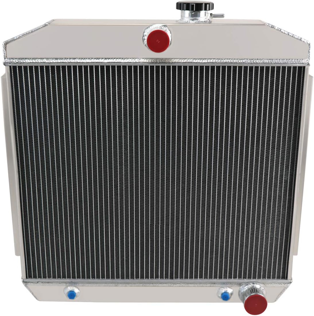 4 Row All Aluminum Radiator with Fan Shroud and Thermostat Relay Kit M4360