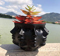 Small Face Planter Vase Indoor Plant Pot W556