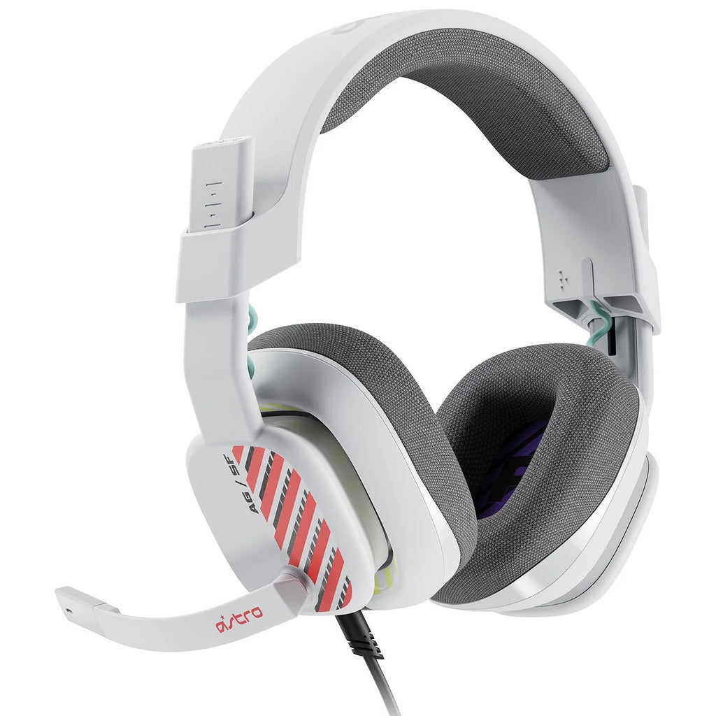 White Wired Gaming Over-Ear Headset with Boom Microphone F942790