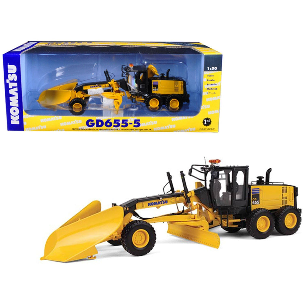 1/50 Diecast Motor Grader with V-Plow & Wing B38219